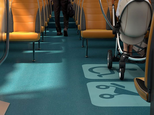 GEMMANEW PVC Quartz-Sand Flooring — slip-resistant and waterproof, for marine, transit, and bus applications